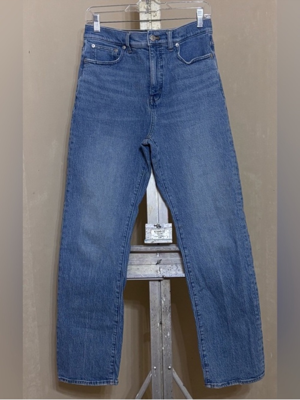 Madewell 90s Straight-Leg Women's Jeans in Classic Blue Sz 28-Ridgid fit